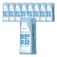 빙그레 하얀우유, 1L, 9개