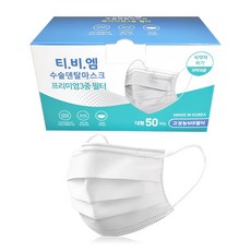 티비엠코리아 일회용 덴탈마스크 대형, 50개입, 1개
