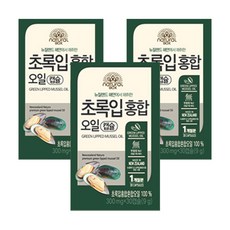 내추럴박스 초록입홍합 오일캡슐, 3개, 30정