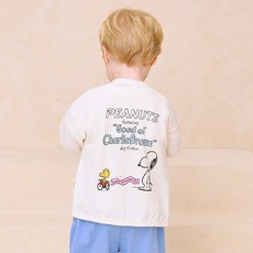 밀크마일 아동용 피너츠 스누피 우드스톡 린넨 가디건 크마일 아동용 피너츠 스누피 우드스톡 린넨 가디건