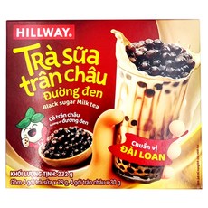 Hillway黑糖奶茶固體茶 28g*4入+泡泡 30g*4入組, 1組