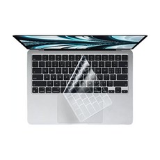 2024年MacBook Pro 14 M4鍵盤彩色鍵盤保護TPU材質A3112, 透明, 1個