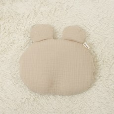 lolbaby 幼兒用天絲3D網狀搗蛋鬼枕頭+小熊套組, 米色(封面), 1組