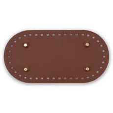 징가방바닥 타원형 23 x 13 cm, 브라운, 1개