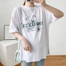 루즈핏 퓨어베어 출산 임산부 수유 반소매 티셔츠