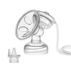 maymom 電動吸乳器專用5in1配件組 Avent/貝瑞克/優合/馨乃樂部份機型適用, 按摩花瓣25mm + 喇叭主體30mm + 矽膠隔膜 + 隔膜護蓋 + 鴨嘴 2個 + 吸力管 + 導管一分二接頭, 1組