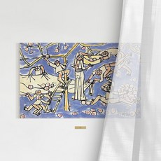 WE ART 東洋畫民畫風水畫李重燮家裡的家人和孩子們, 畫布藝術（無框架）