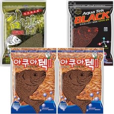 아쿠아삼합 떡밥 세트 아쿠아택2 2p + 김밥 + 블랙, 1세트
