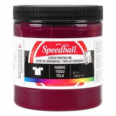 스피드볼 패브릭 실크스크린 잉크, Burgundy, 236.2ml