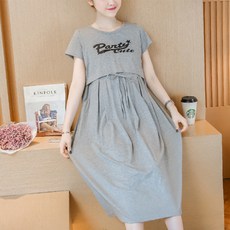임부복 데일리 심플 코튼 원피스