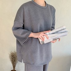 여성용 기모 트레이닝 상하의 세트