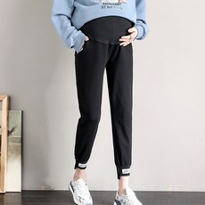지앤와이 벨벳 임부 라벨 조거팬츠