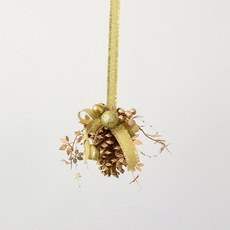 Sonio松果聖誕節室內裝飾裝飾, 04 黃金與黃金, 1個