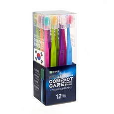 Bukwang Compact Care 極細毛牙刷套裝, 防牙菌斑, 12入, 12支, 1盒