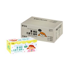 킹스봉 롤 배접 쓰레기봉투 투명 중 50p, 30개, 60L