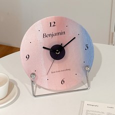 Benjamin Moment室內時鐘+底座組, 海灘(時鐘）、銀色(支架）