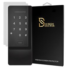 SCREEN DOCTOR 通用型門鎖防指紋保護貼 2入組, 1個, 單品