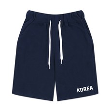 언탭트 남성용 빅사이즈 KOREA 엠블럼 트레이닝 반바지