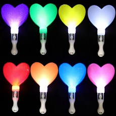 LED 音樂會派對藝術節照明棒 8 件套, 愛心, 1組