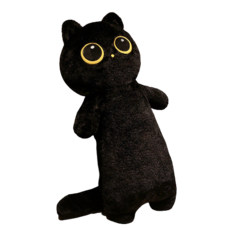 네이처타임즈 초롱초롱 고양이 인형 바디필로우, 블랙