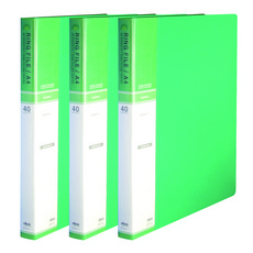 현풍 40매 칼라 링화일 인덱스 A4, 녹색, 3개