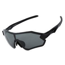 오클랜즈 변색 편광 스포츠 선글라스 QX30, 블랙프레임-블랙편광렌즈