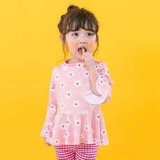 고잉키즈 여아용 송이래쉬가드 잉키즈 여아용 송이래쉬가드