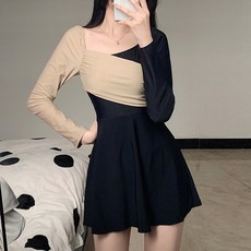 코코드림 어반 크로스 긴팔 모노키니 수영복 H15
