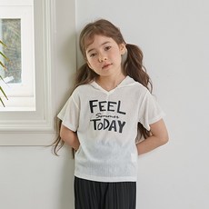 위시키즈 아동용 메쉬 후드 티셔츠