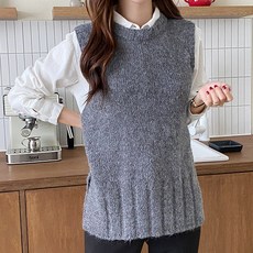 설레이지 않아도 조끼 임부복