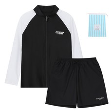 에스티홀리데이 아동용 집업래쉬가드 + 보드숏 + 비치백 세트 C255-02