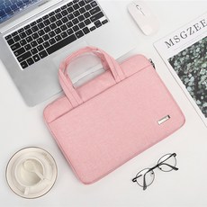 듀러블리 심플 노트북 가방, 01 분홍