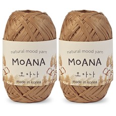 니뜨 모아나 뜨개실 40g x 2p, 117 아몬드, 1개 117 아몬드, 1개