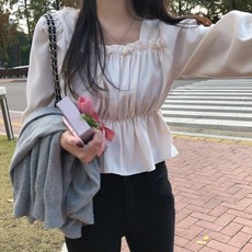 스퀘어블라우스