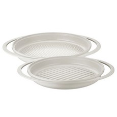 로이첸 IH 조리 후 바로 내어주는 플레이팅 그릴 2종 세트, 2개, 26cm, 28cm