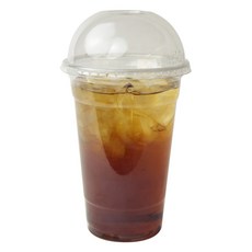 아이엔피 PET 아이스컵 바디 + 돔타공 뚜껑 세트, 630ml, 50개, 1세트 50개입, 1세트