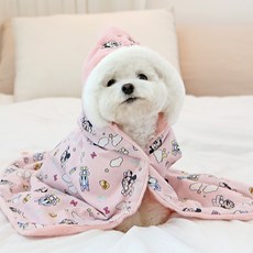 이츠독 반려동물 디즈니 베이비프렌즈 양면 담요, 미니, 1개