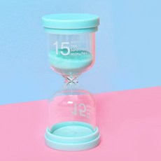 GUNU 해피타임 감성 모래시계 주방 타이머, 15분 그린, 1개