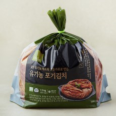 ORGA 유기농 인증 채소와 고춧가루로 만든 포기김치, 1.5kg, 1개