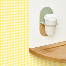 이케아 책상 리폼 단색 체크무늬 시트지, 옐로우(DPS-041)