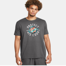 Under Armour 安德瑪 男款UA Protect Coat籃球短袖T恤 1382848-025