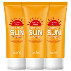 터치미 퍼펙트 선크림 SPF50+ PA+++, 60ml, 3개