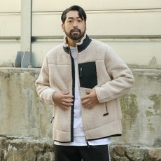 파이브엑스라지 남성용 오버핏 에스피 후리스 자켓