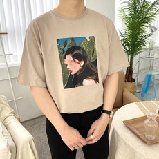 오티디 남녀공용 프리미엄 오버핏 16수 모델 반팔 티셔츠