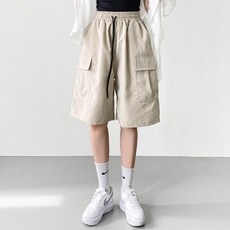 jalbba jean 女款寬鬆工裝鬆緊短褲