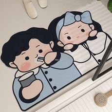 PEONIST 情侶室內浴室腳踏墊, 1