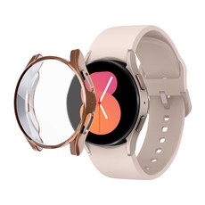 스페이스쉴드 갤럭시워치 TPU 풀커버 케이스, 로즈골드