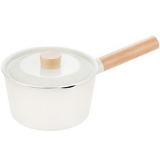 QUEEN SENSE Bongbong系列 單柄湯鍋 17公分, 17cm, 奶油白色, 1個