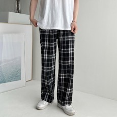 남자체크바지