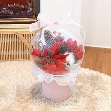 聖誕節壓克力球, 1個, 紅色，30cm